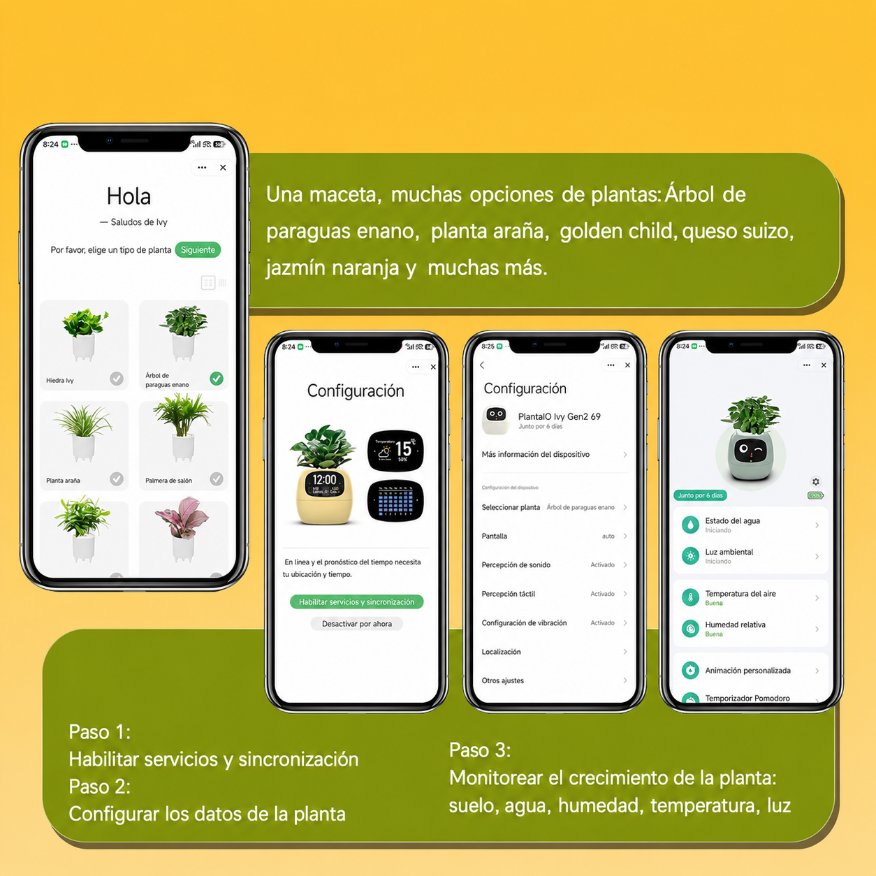 Maceta inteligente para plantas