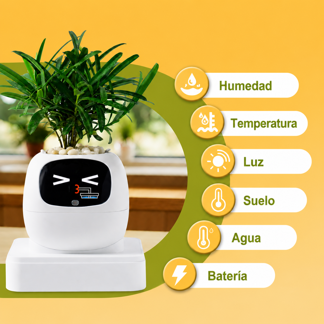 Maceta inteligente para plantas