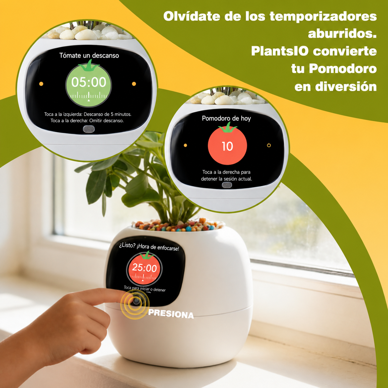 Maceta inteligente para plantas